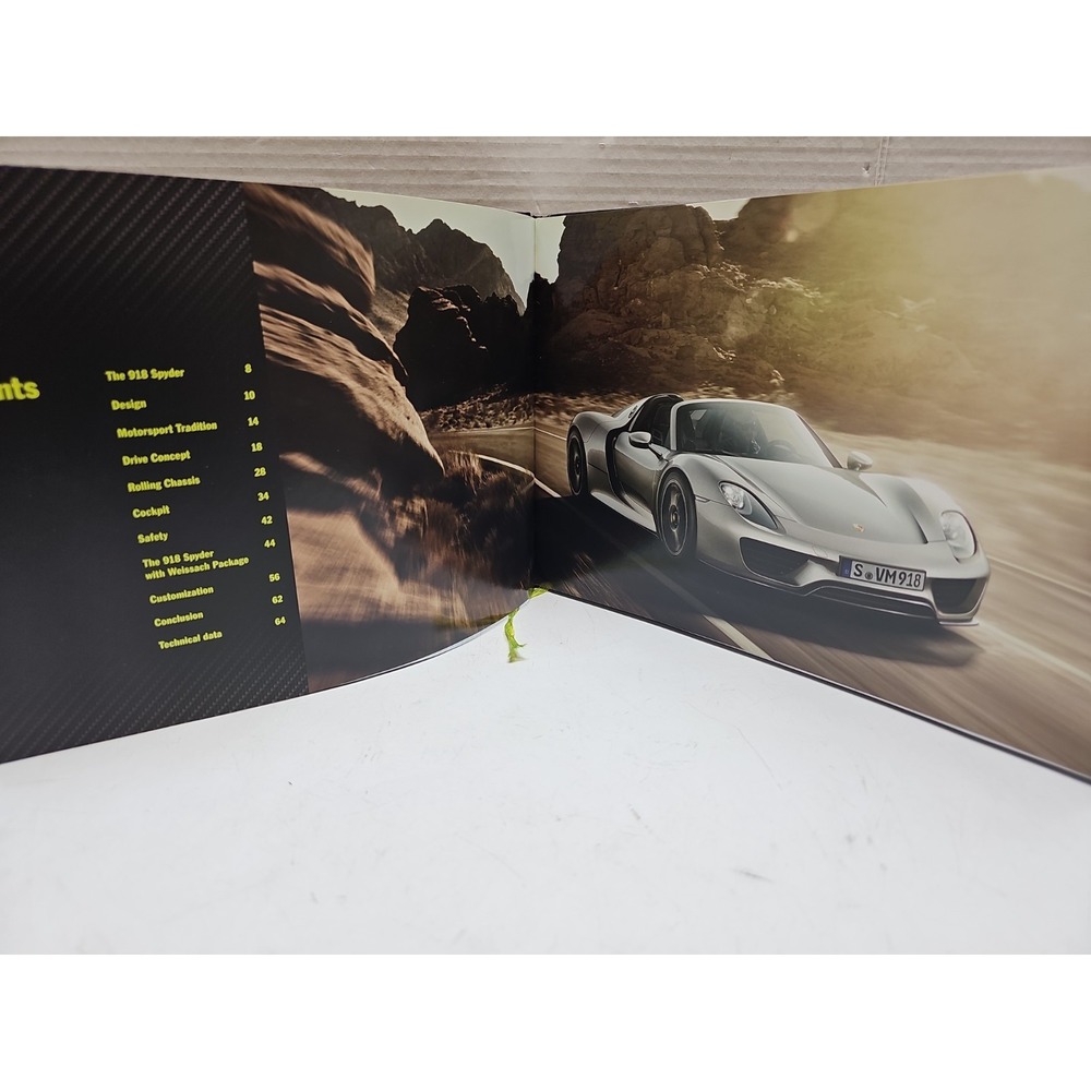 2013 PORSCHE OFFICIAL 918 SPYDER Hardcover Marketing Book Brochure Dealer - Picture 11 of 12